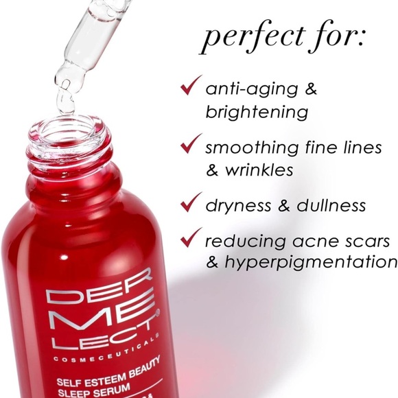 Dermelect Self-Esteem Beauty Sleep Serum for Face - Glycolic Acid, Salicylic - Picture 4 of 8